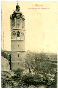 02208-Meißen-1901-Frauenkirche und Luthereiche-Brück & Sohn Kunstverlag