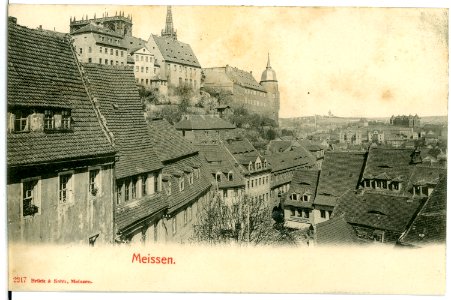02217-Meißen-1901-Burgberg und Altstadt-Brück & Sohn Kunstverlag