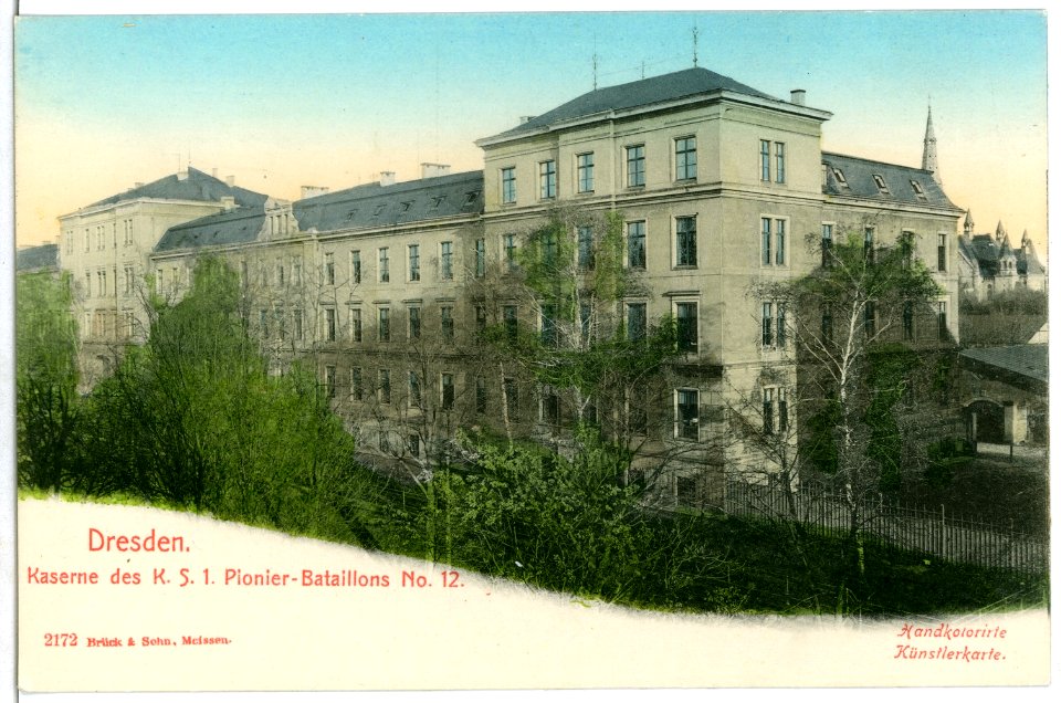 02172-Dresden-1901-Pionier-Kaserne-Brück & Sohn Kunstverlag