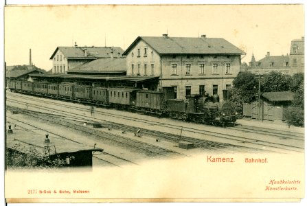 02177-Kamenz-1901-Bahnhof-Brück & Sohn Kunstverlag