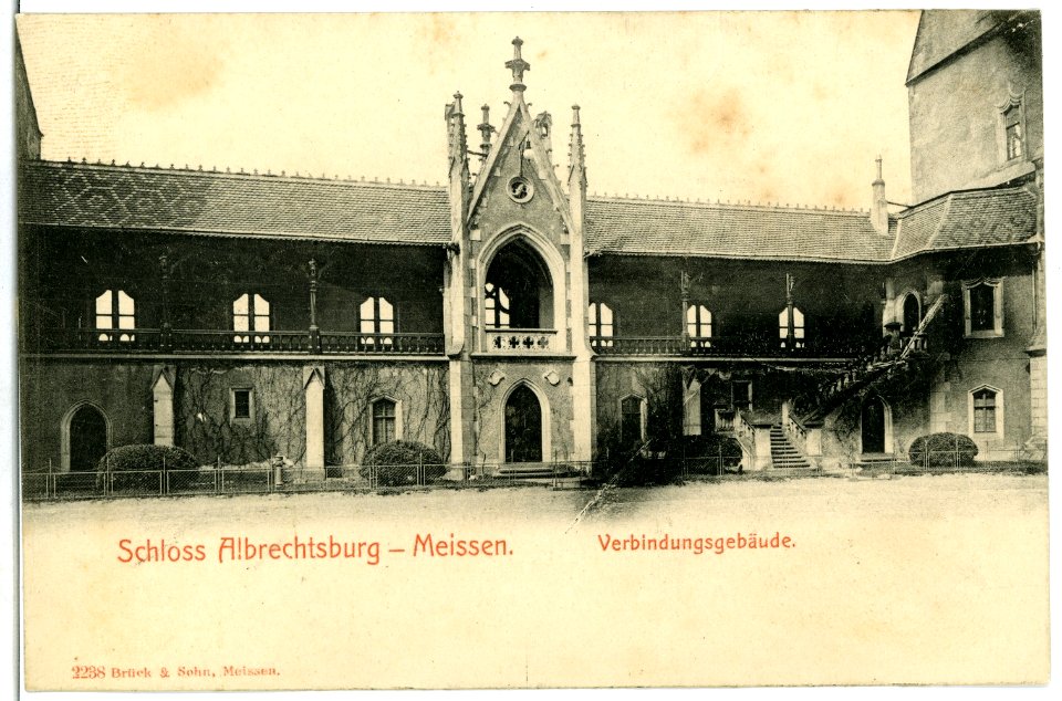 02238-Meißen-1902-Albrechtsburg, Verbindungsgebäude-Brück & Sohn Kunstverlag