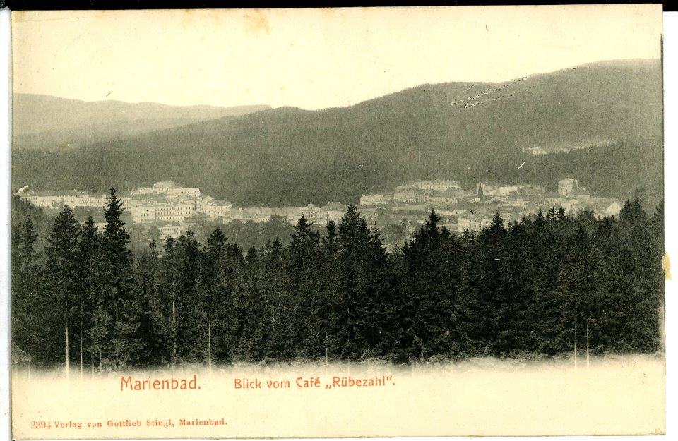 02394-Marienbad-1902-Blick vom Cafe Rübezahl-Brück & Sohn Kunstverlag