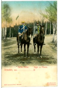 02170-Dresden-1901-Gardereiter, Jäger zu Pferde-Brück & Sohn Kunstverlag