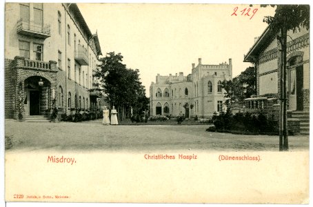 02129-Misdroy-1901-Christliches Hospiz (Dünenschloß)-Brück & Sohn Kunstverlag