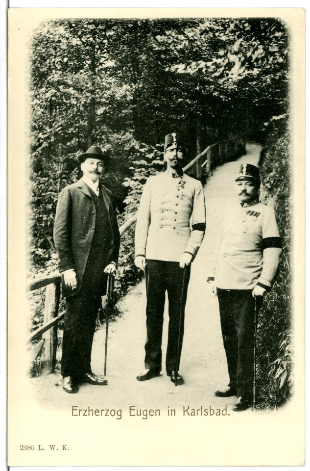 02386-Karlsbad-1902-Erzherzog Eugen in Karlsbad-Brück & Sohn Kunstverlag