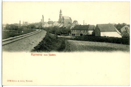02184-Kamenz-1901-von Süden gesehen-Brück & Sohn Kunstverlag