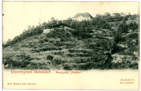 02152-Wahnsdorf-1901-Wahnsdorf-Restaurant "Pfeiffer"-Brück & Sohn Kunstverlag