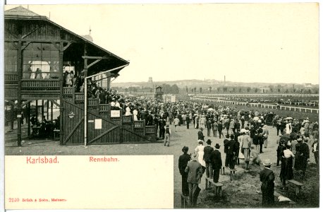 02140-Karlsbad-1901-Rennbahn-Brück & Sohn Kunstverlag photo