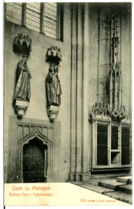 02374-Meißen-1902-Dom, Tabernakel, Stifterfiguren-Brück & Sohn Kunstverlag