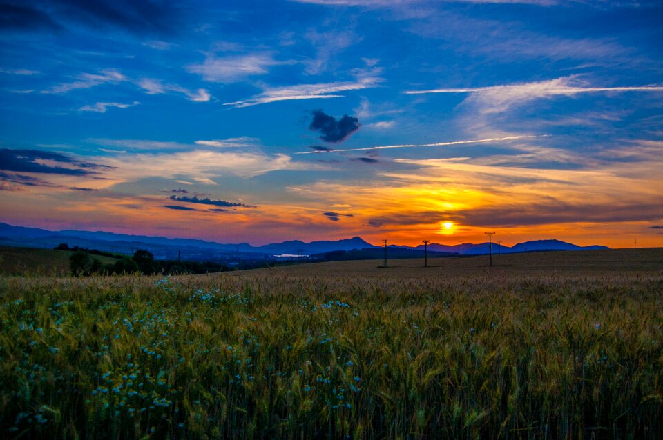 Landscape twilight orange