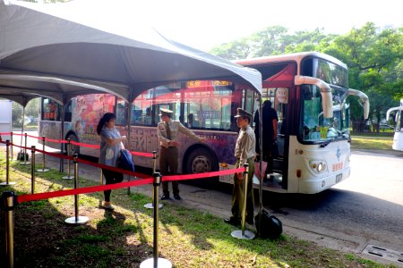Bus Stop of Yellow Line Shuttle Bus to Zuoying Naval Base 20151024