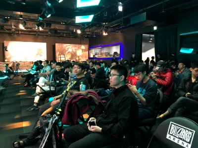 Adventurers Sitting at Blizzard Arena Taipei 20180407a