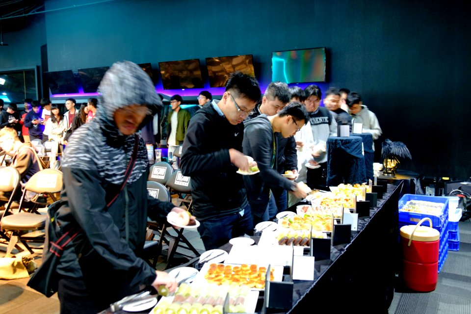 Adventurers Eating Cakes and Drinking Tea after Program 20180407a