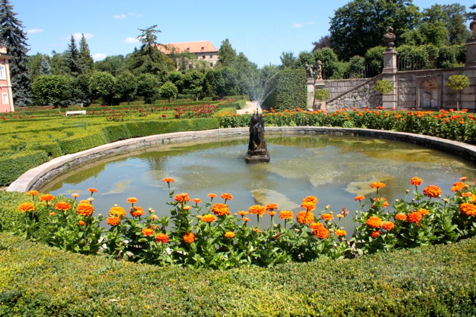 French garden (Dobříš) 1839