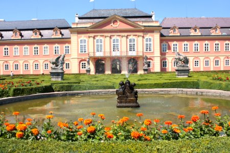 French garden (Dobříš) 1840