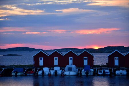 Summer boats port photo