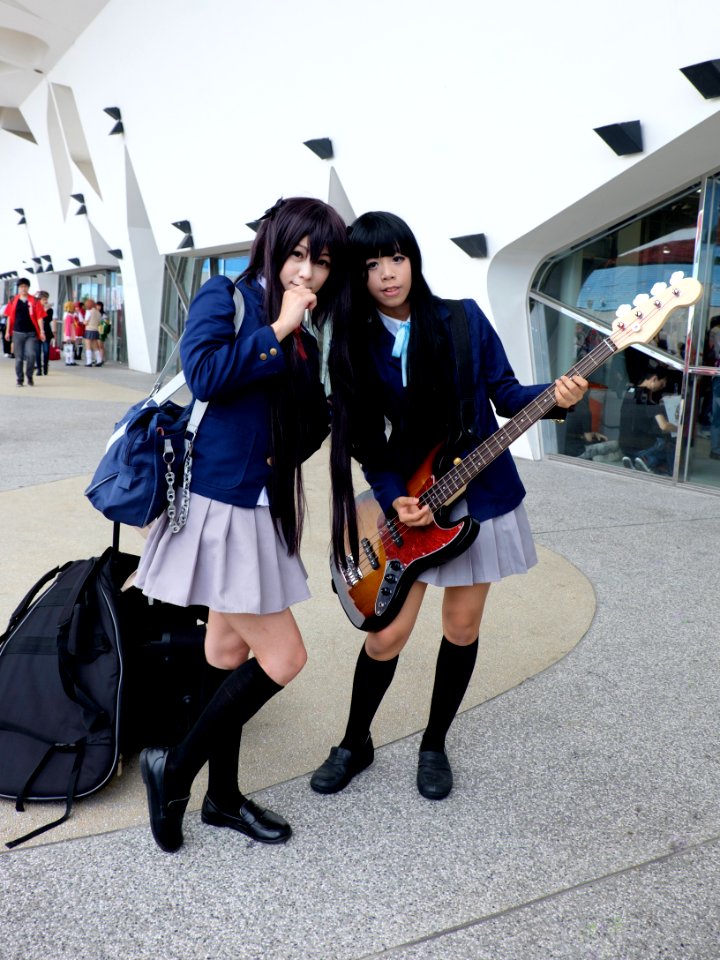 Cosplayers of Azusa Nakano and Mio Akiyama, K-On in PF22 20150509