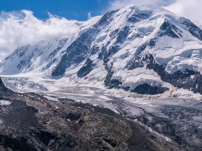 Monte rosa hut glacier mountains