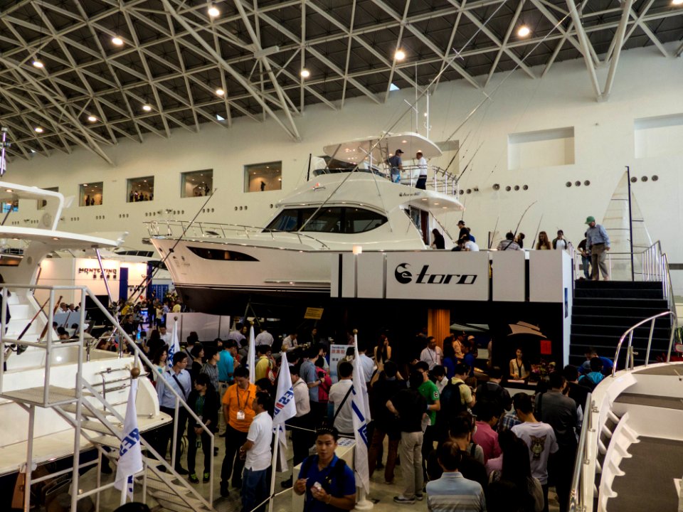 TIBS South Hall South Coast Marine Yacht Building Booth with Toro 60 20140508a