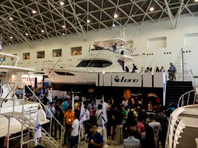 TIBS South Hall South Coast Marine Yacht Building Booth with Toro 60 20140508a