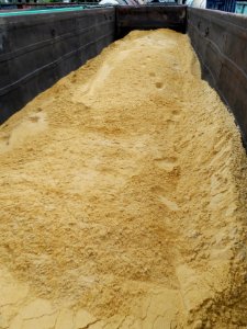 Sand in a gondola car
