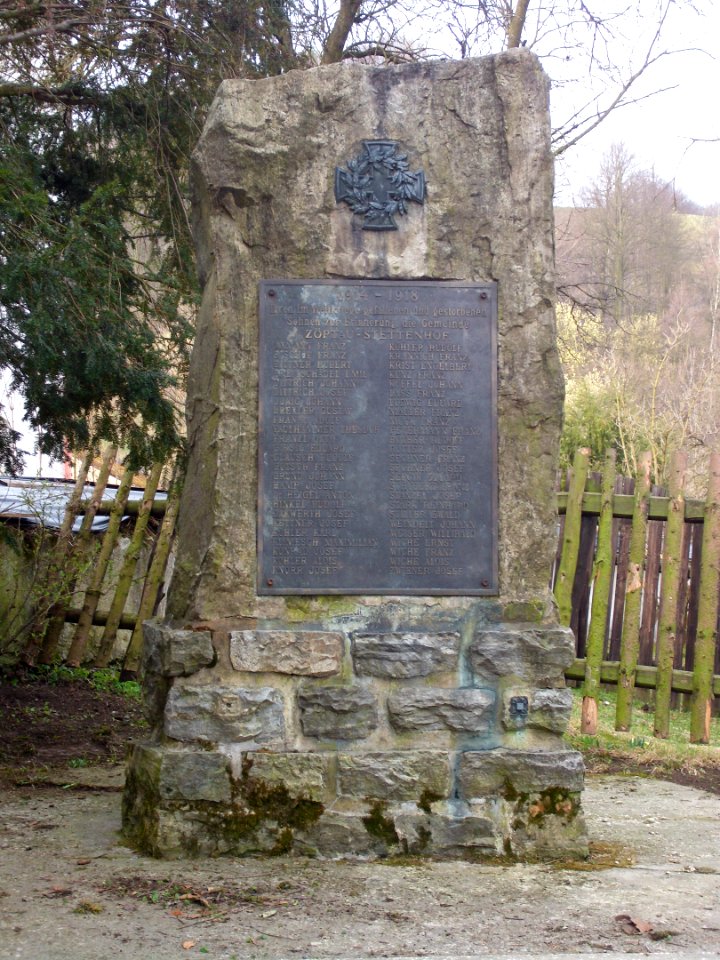 Sobotin WWI memorial