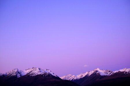 Peaks snow winter