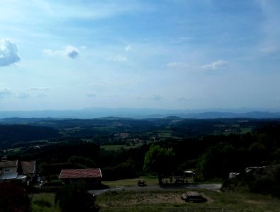 Vue depuis le belvédere Les Deux Frères, Echandelys - Puy de Dôme, France