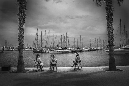 Women sailboats boats