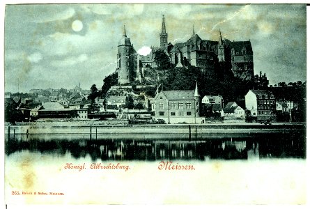 00265-Meißen-1898-Burgberg, Loge, Elbe-Brück & Sohn Kunstverlag
