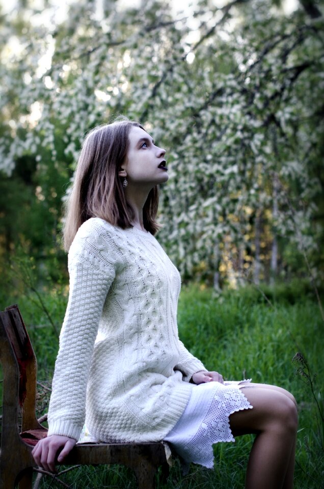 Cute outdoors girl