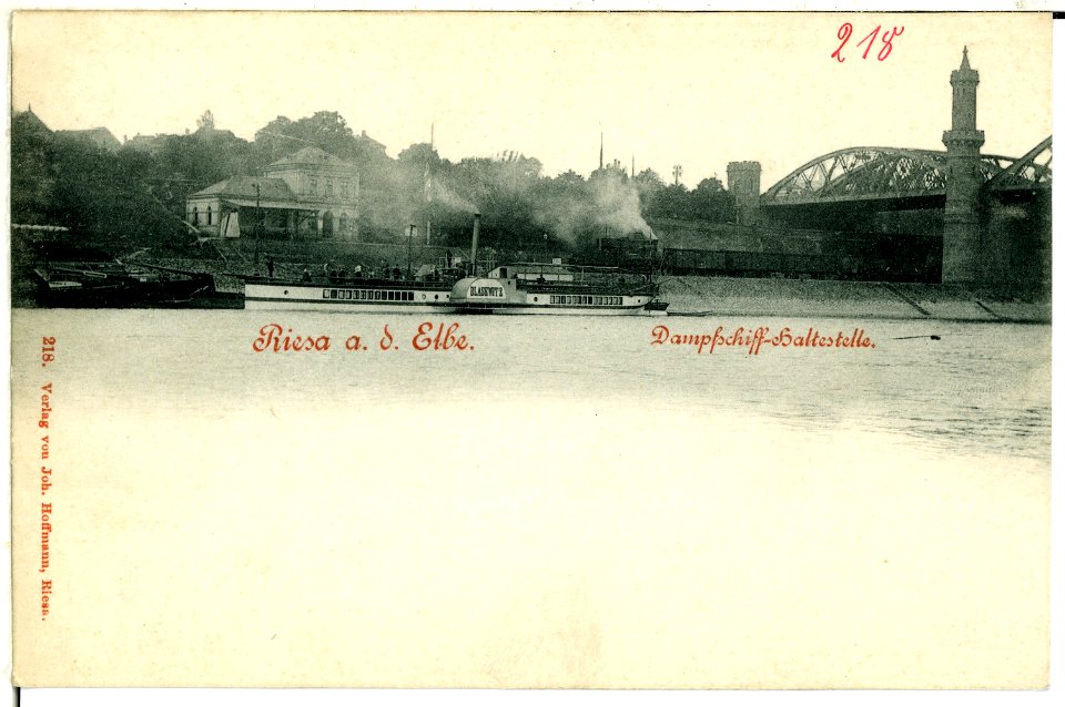 00218-Riesa-1898-Dampfschiffhaltestelle-Brück & Sohn Kunstverlag