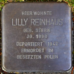 Westerkappeln Stolperstein Lilly Reinhaus 01