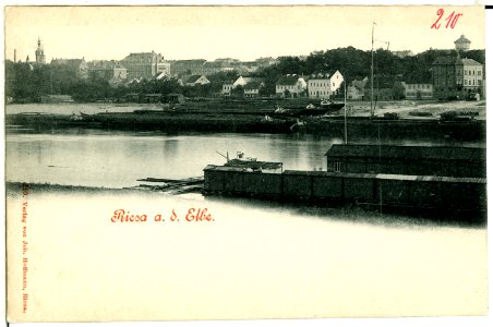 00210-Riesa-1898-an der Elbe-Brück & Sohn Kunstverlag