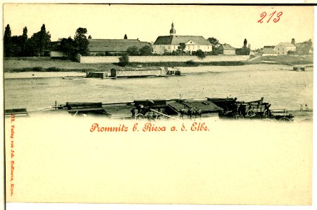 00213-Promnitz b. Riesa-1898-Ansicht-Brück & Sohn Kunstverlag