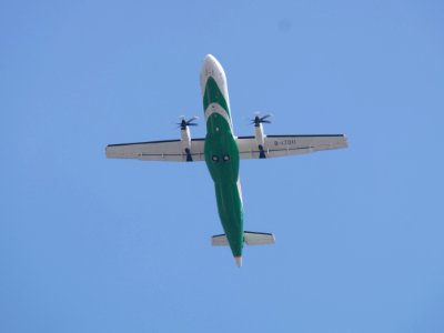 UNI Air ATR 72-600 B-17011 Taking off from Taipei Songshan Airport 20150314
