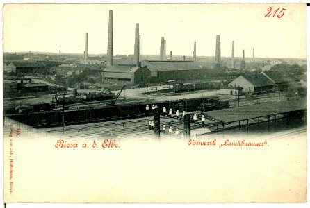 00215-Riesa-1898-Eisenwerk Lauchhammer-Brück & Sohn Kunstverlag