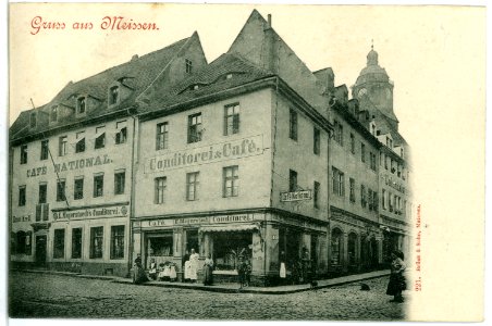00221-Meißen-1898-Cafe National (Hundewinkel)-Brück & Sohn Kunstverlag