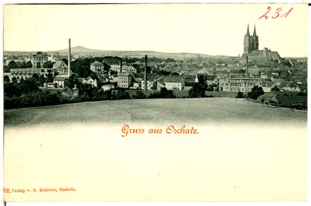 00231-Oschatz-1898-total-Brück & Sohn Kunstverlag