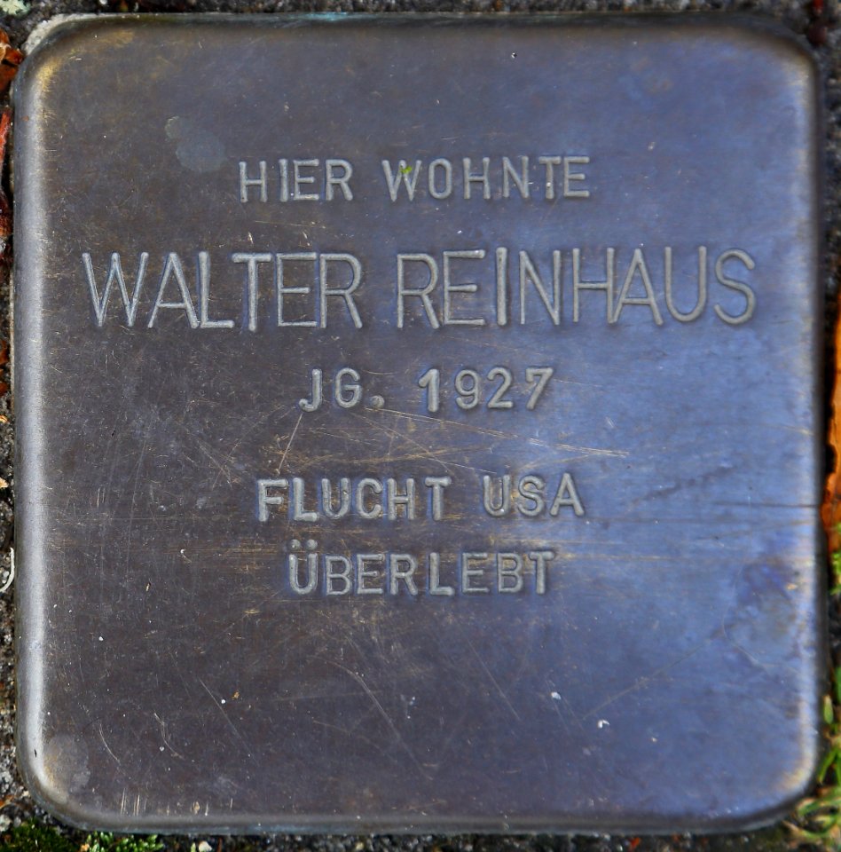 Westerkappeln Stolperstein Walter Reinhaus 01