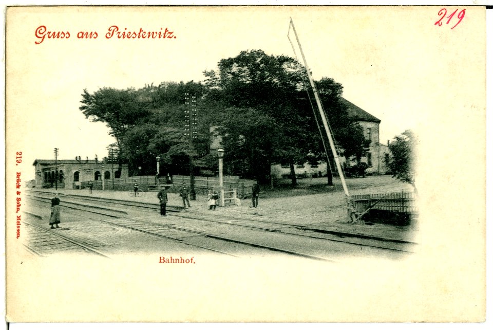 00219-Priestewitz-1898-Bahnhof-Brück & Sohn Kunstverlag