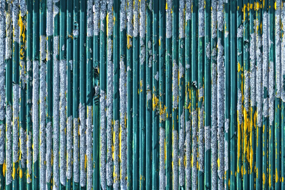 Weathered chipped paint wall photo