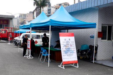 Mass Media Reporters Service Area beside Gate of Keelung Naval Pier 20150316