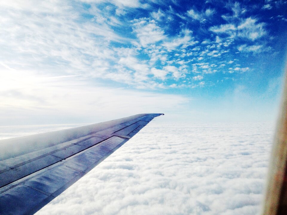 Clouds sky aerial