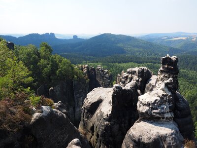 Hike sandstone rocks landscape
