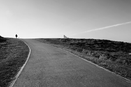 Walk hill silhouette