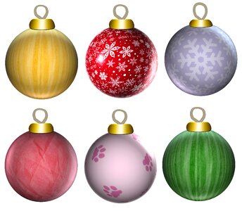 Balls holiday decoration photo