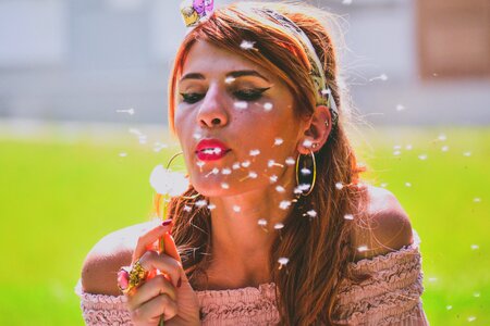 Portrait girl woman