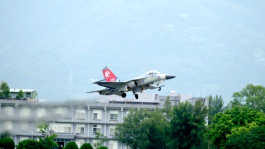 ROCAF F-CK-1A 1428 Taking off from Hualien Air Force Base Runway 20160813c