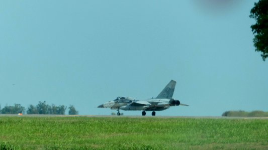 ROCAF F-CK-1A 1415 Taxiing at Ching Chuang Kang Air Force Base 20140719